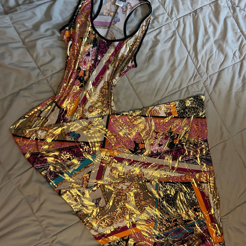Vibrant Multicolor Maxi Dress